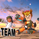 From left to right: Hana Mutou, Heat Miser, and a rough Mii approximation of my Gun Gale Online OC